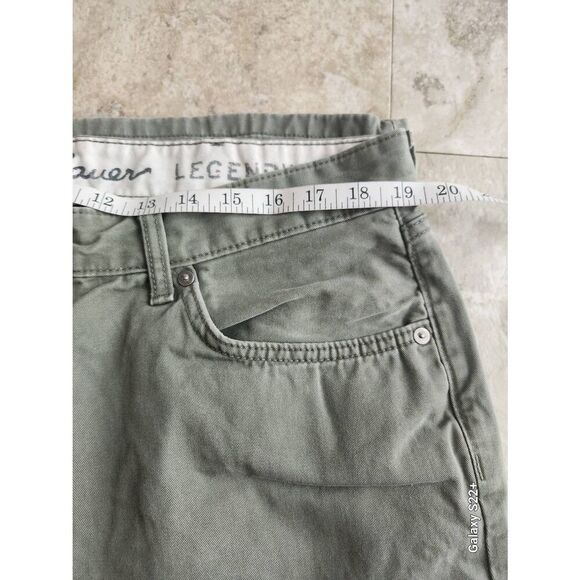 P32  Eddie Bauer Legandwash Sage green twill pants - Picture 5 of 7